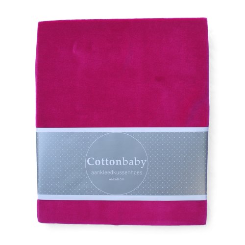 Housse de matelas à langer en velours, fuchsia